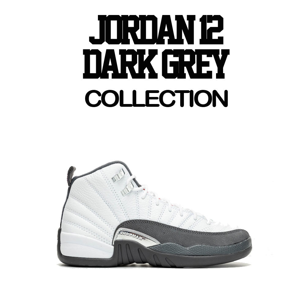 Jordan 12 Dark Grey shirts