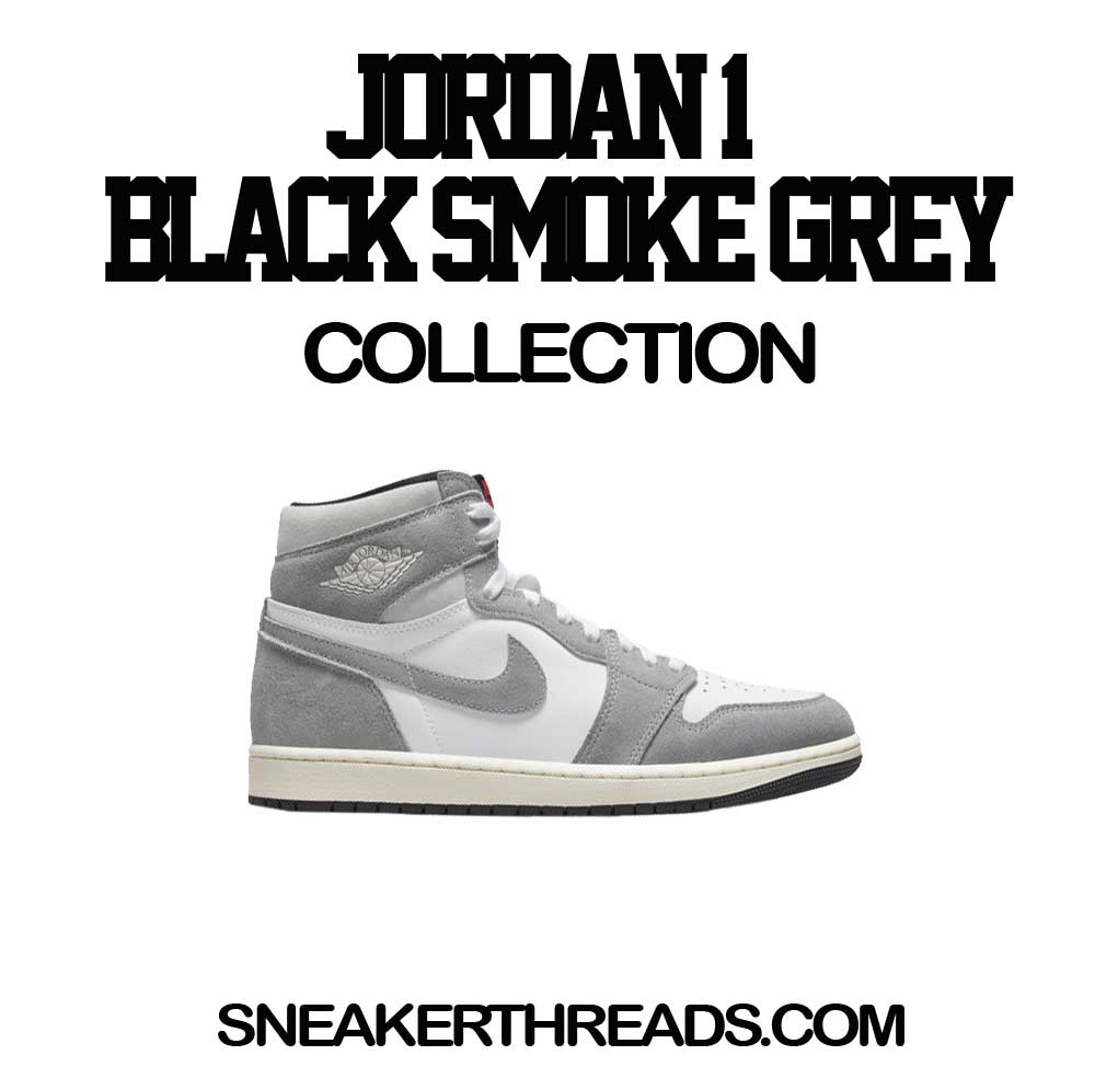 Jordan 1 Washed black & Smoke Grey Sneaker T-shirts & Tees