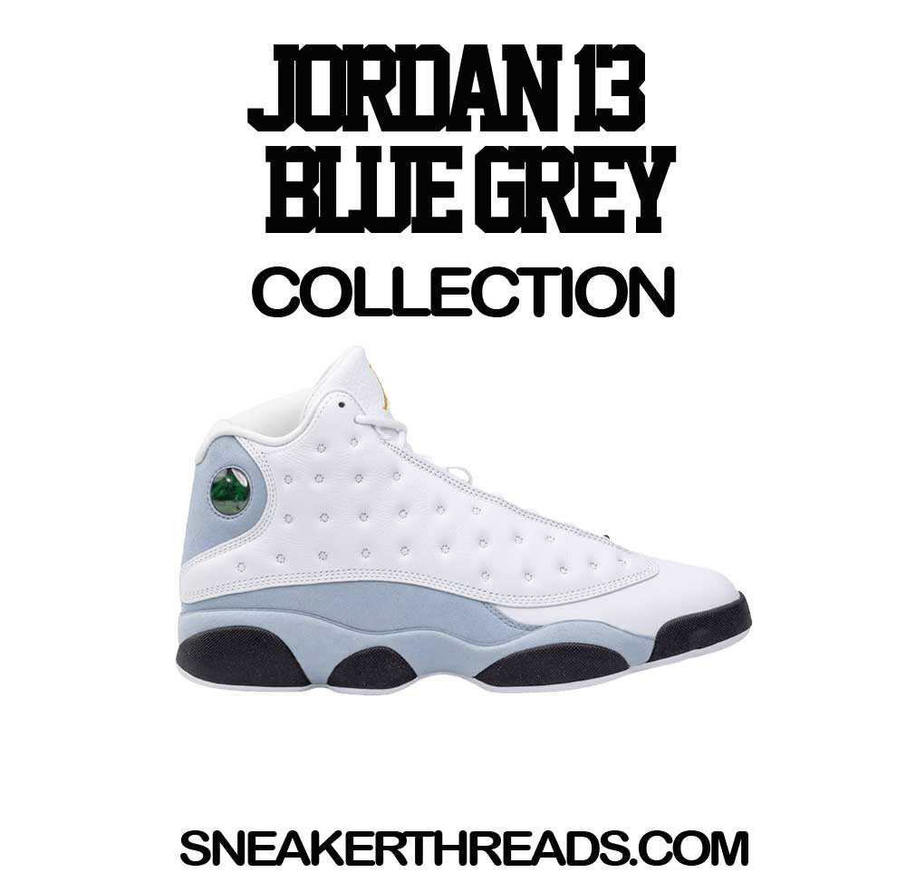 Jordan 13 Blue Grey Sneaker T-shirts & Tees