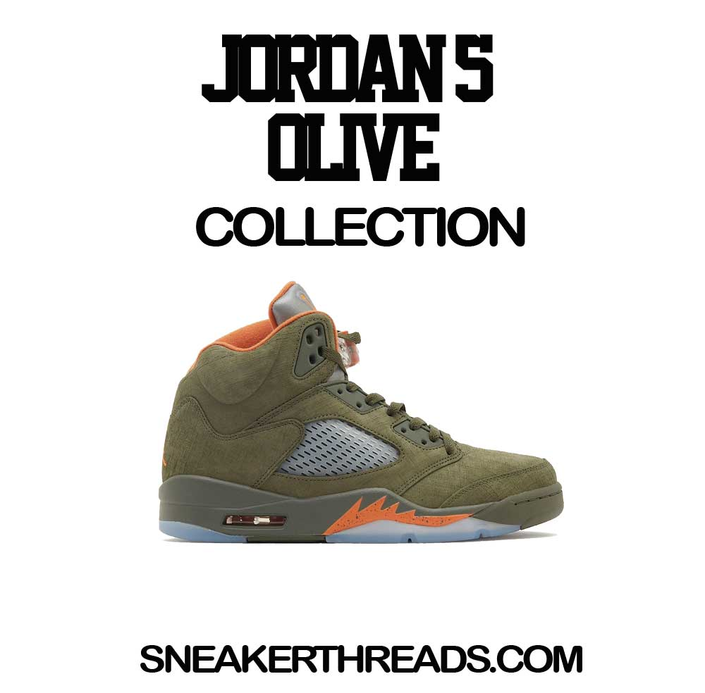 Jordan 5 Olive Tees & Sneaker Shirts To Match