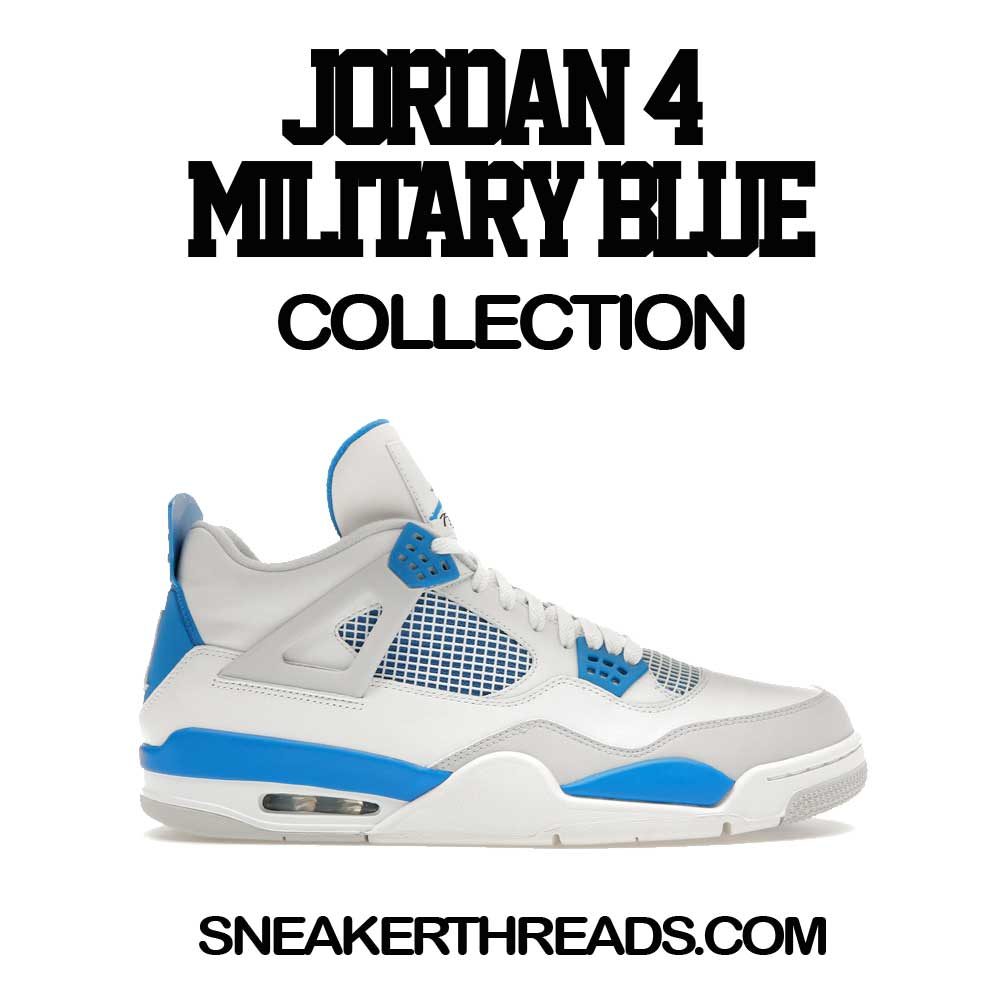 Jordan 4 Military Blue Sneaker Tees & Outfits