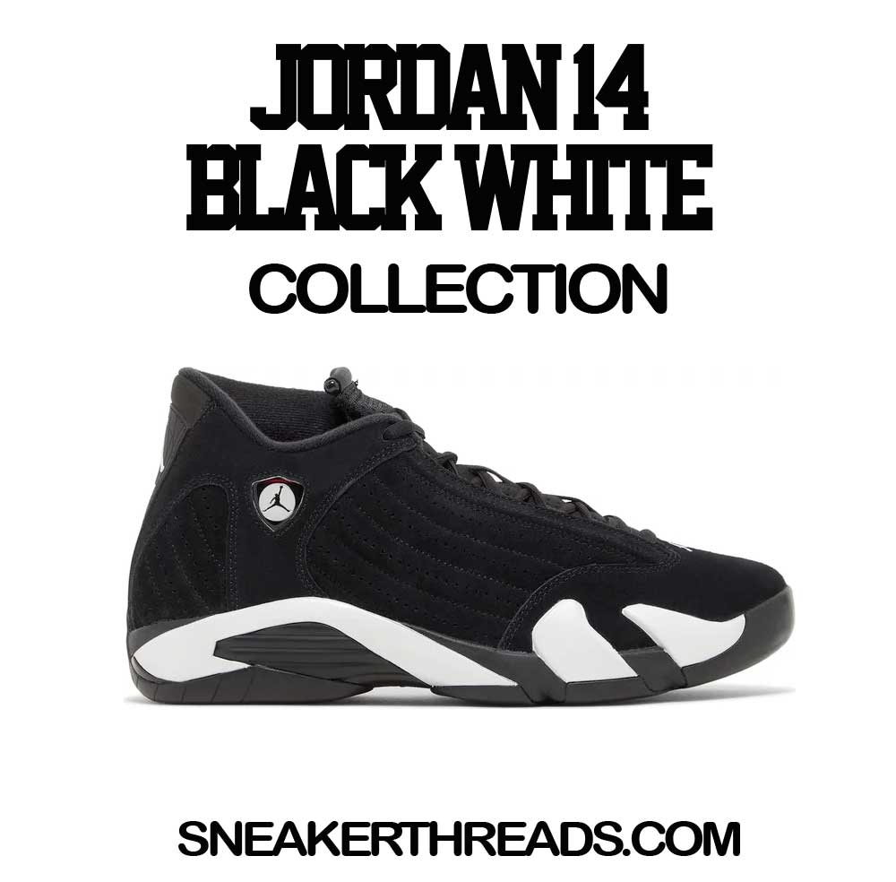 Jordan 14 Black White  Sneaker T-shirts & Tees