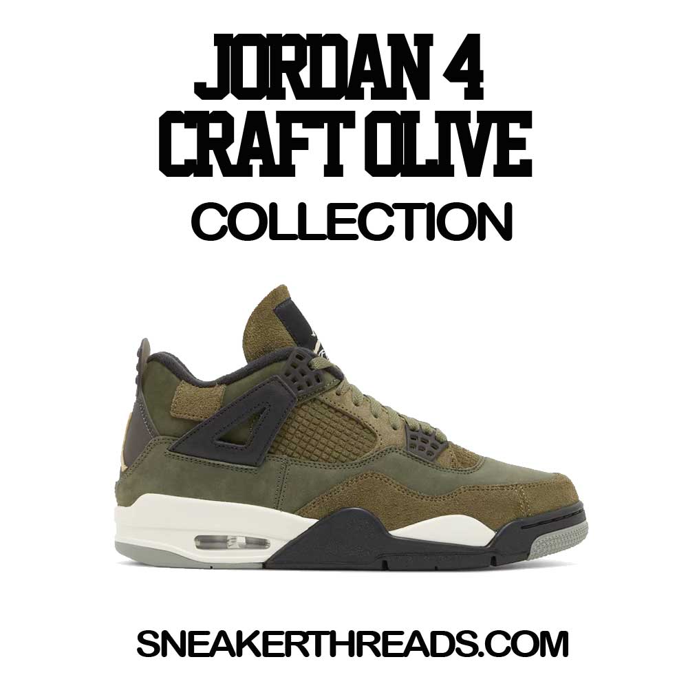 Jordan 4 Olive Sneaker T-shirts & Tees