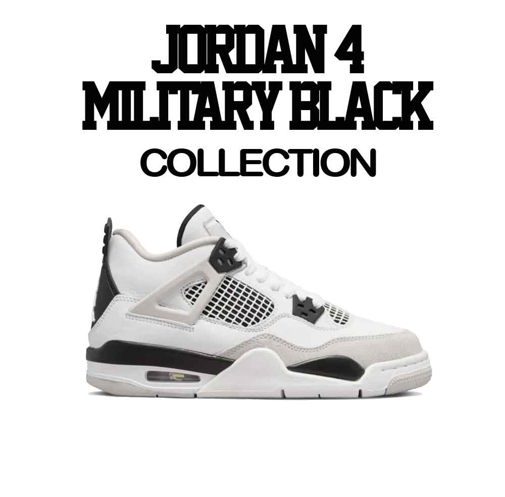 Jordan 4 Military Black Sneaker Tees And T-shirts