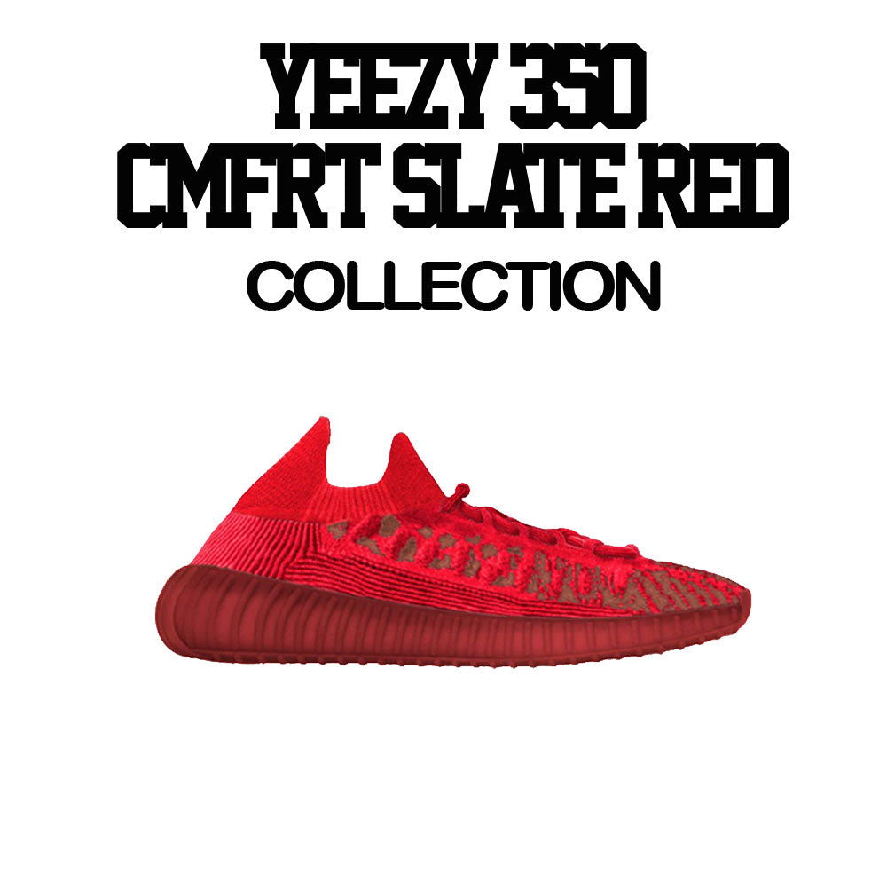Yeezy 350 Slate Red Sneaker Tees And T-shirts