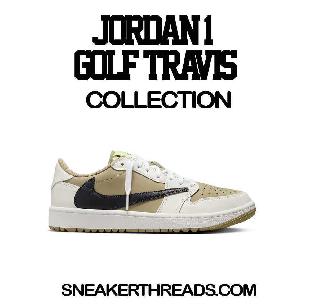 Jordan 1 Golf Travis Scott Neutral Olive Sneaker T-shirts & Tees