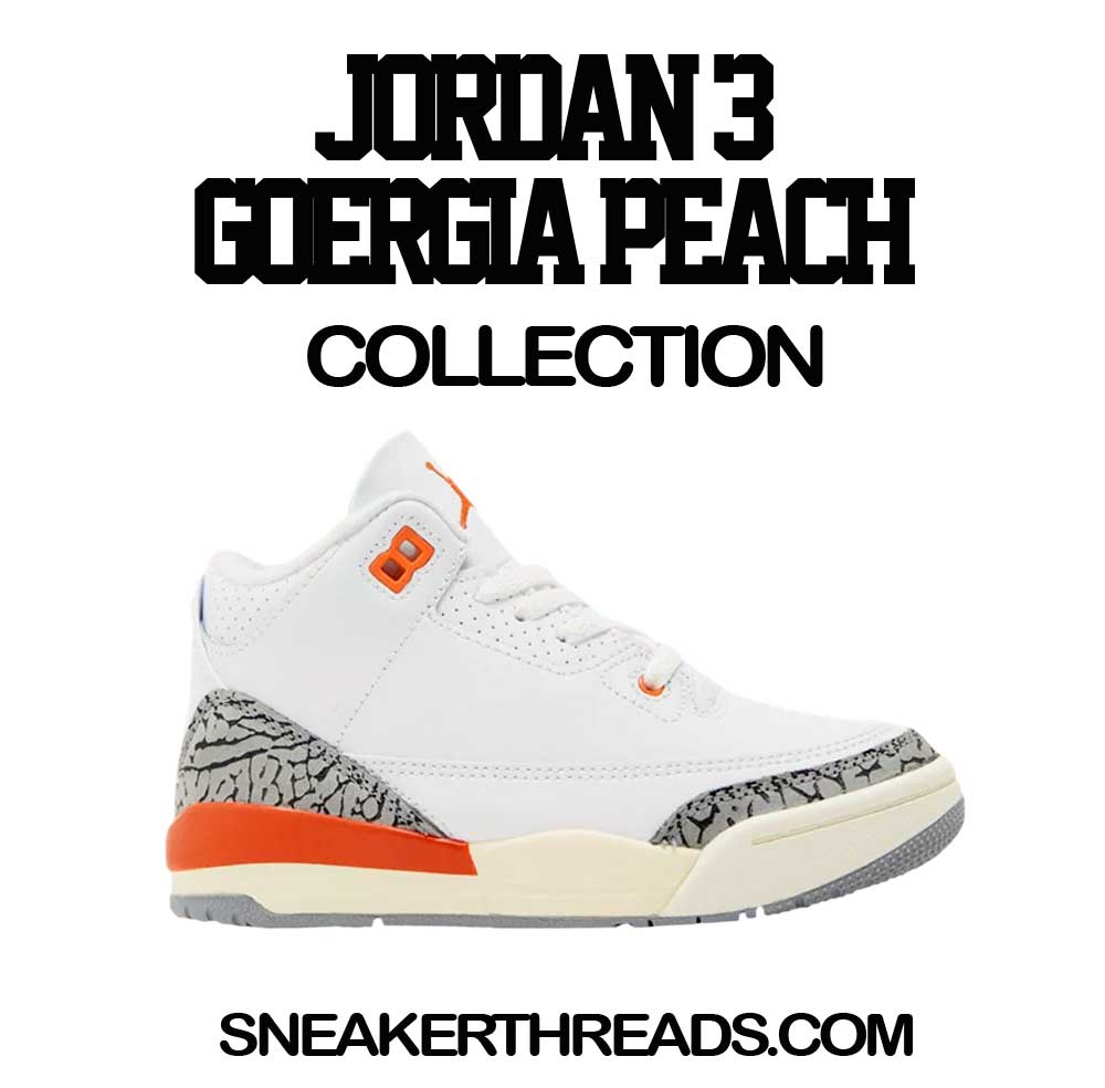 Jordan 3 Georgia Peach Sneaker Tees & Shirts