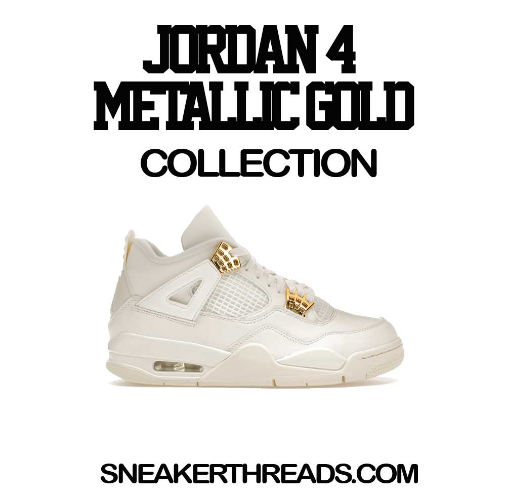 Jordan 4 Metallic Gold Sneaker T-shirts & Tees