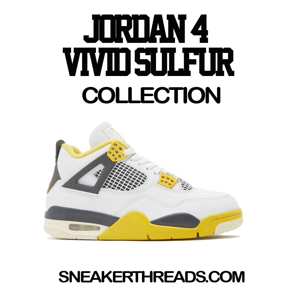Jordan 4 Vivid Sulfur Sneaker T-shirts & Tees