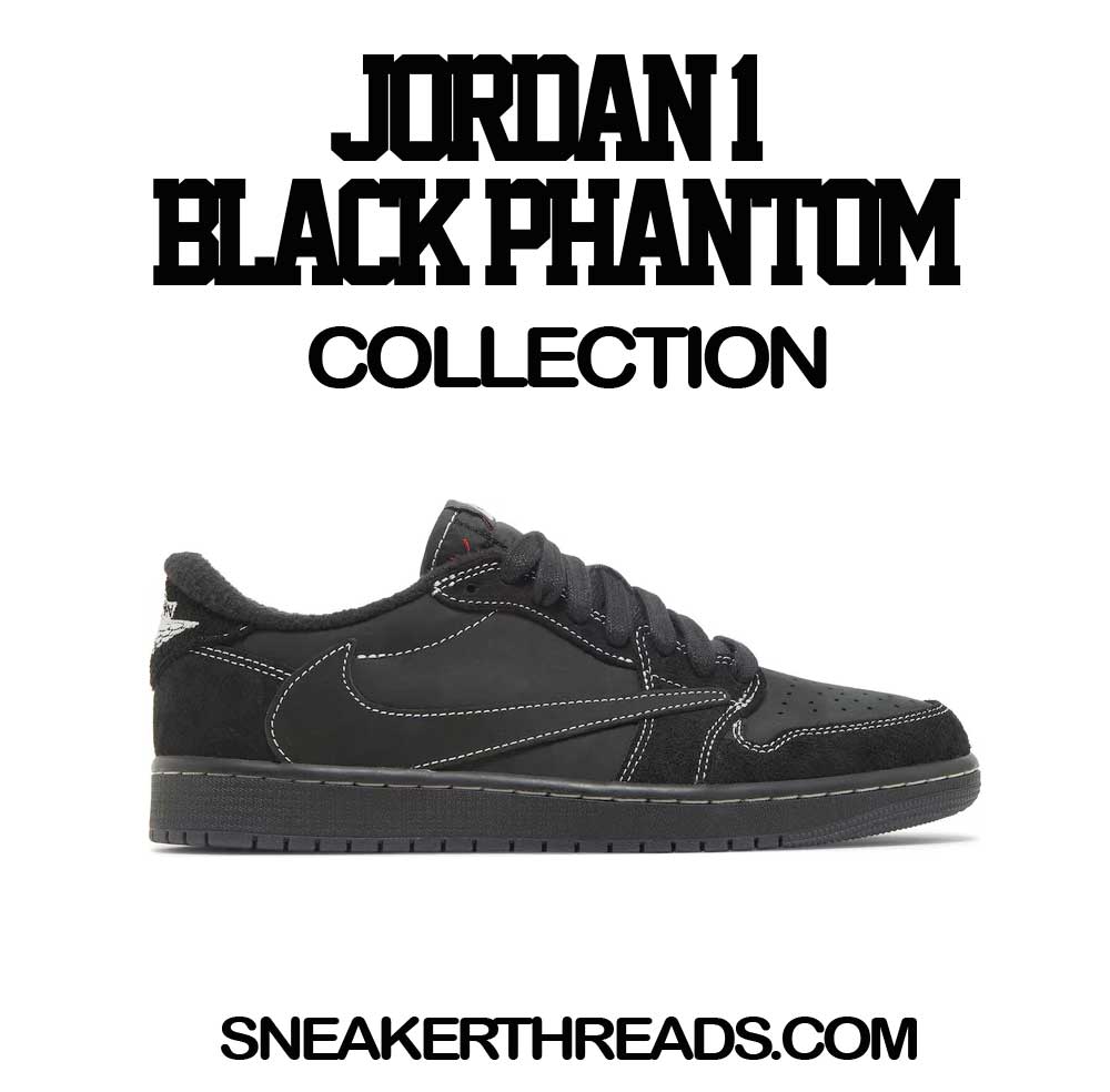 Jordan 1 Black Phantom Travis Scott Sneaker Tees