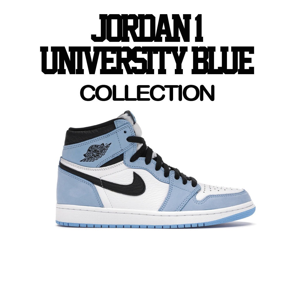 Jordan 1 University Blue shirts