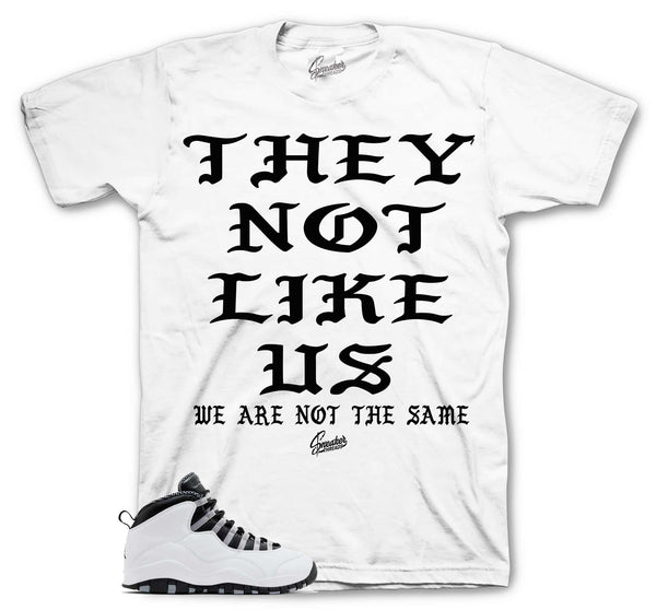 2P T-Shirt Match Jordan 10 Steel