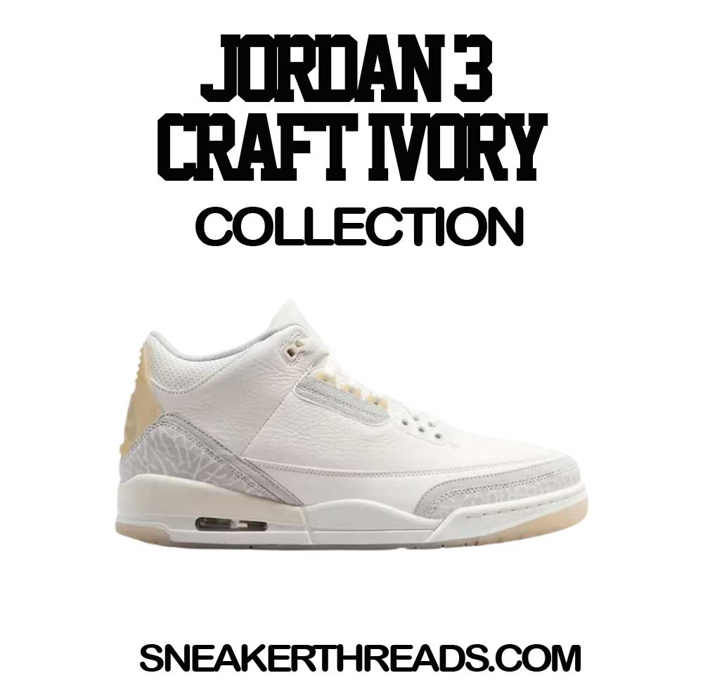 Jordan 3 Craft ivory Sneaker T-shirts & Tees
