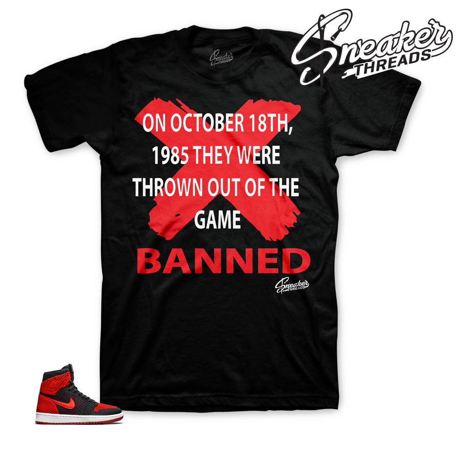Jordan 1 Flyknit Banned Shirts