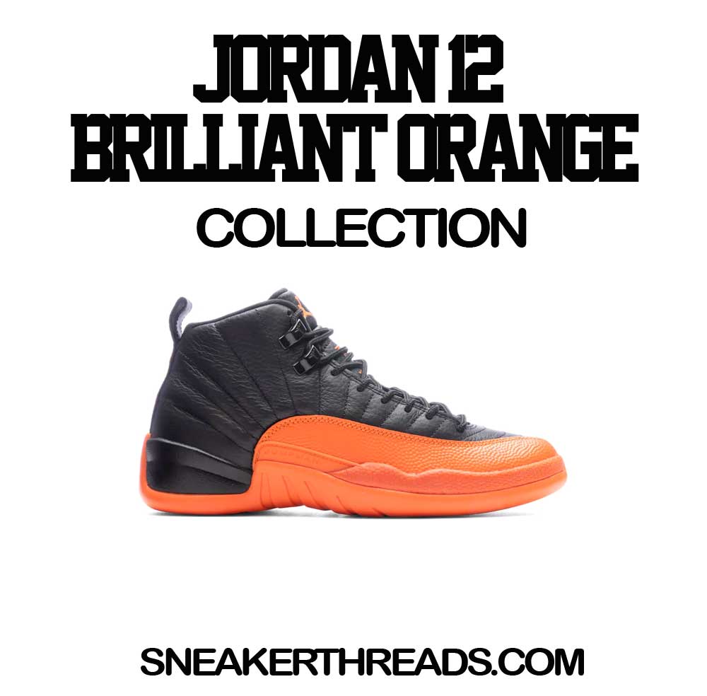 Jordan 12 Brilliant Orange Sneaker T-shirts & Tees