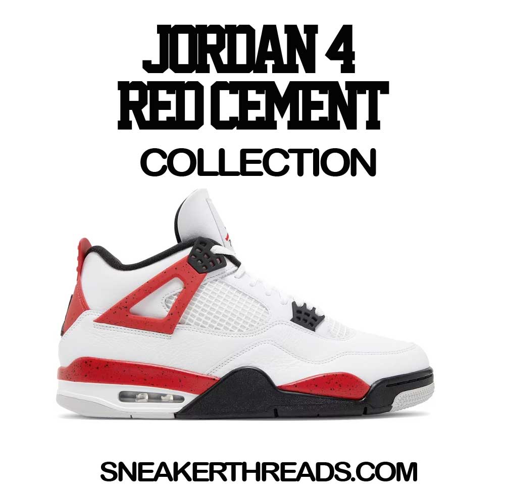 Jordan 4 Red Cement Sneaker T-shirts & Tees