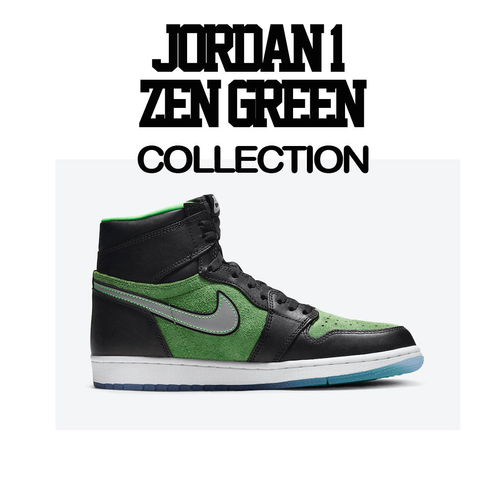Jordan 1 Zen Green Shirts