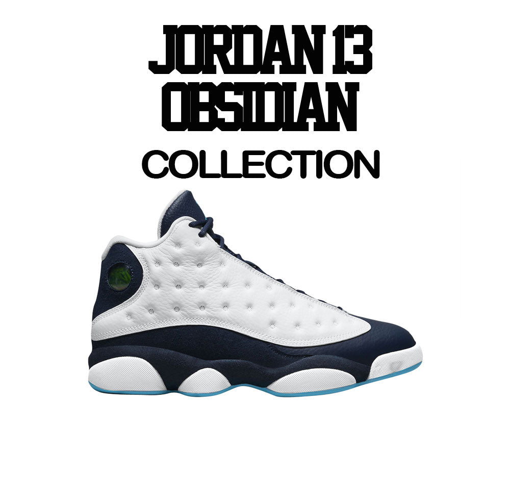 Jordan 13 Obsidian Sneaker Tees And Matching T-shirts