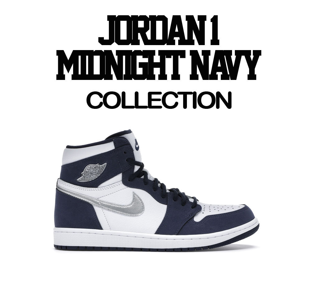 Jordan 1 Midnight Navy shirts