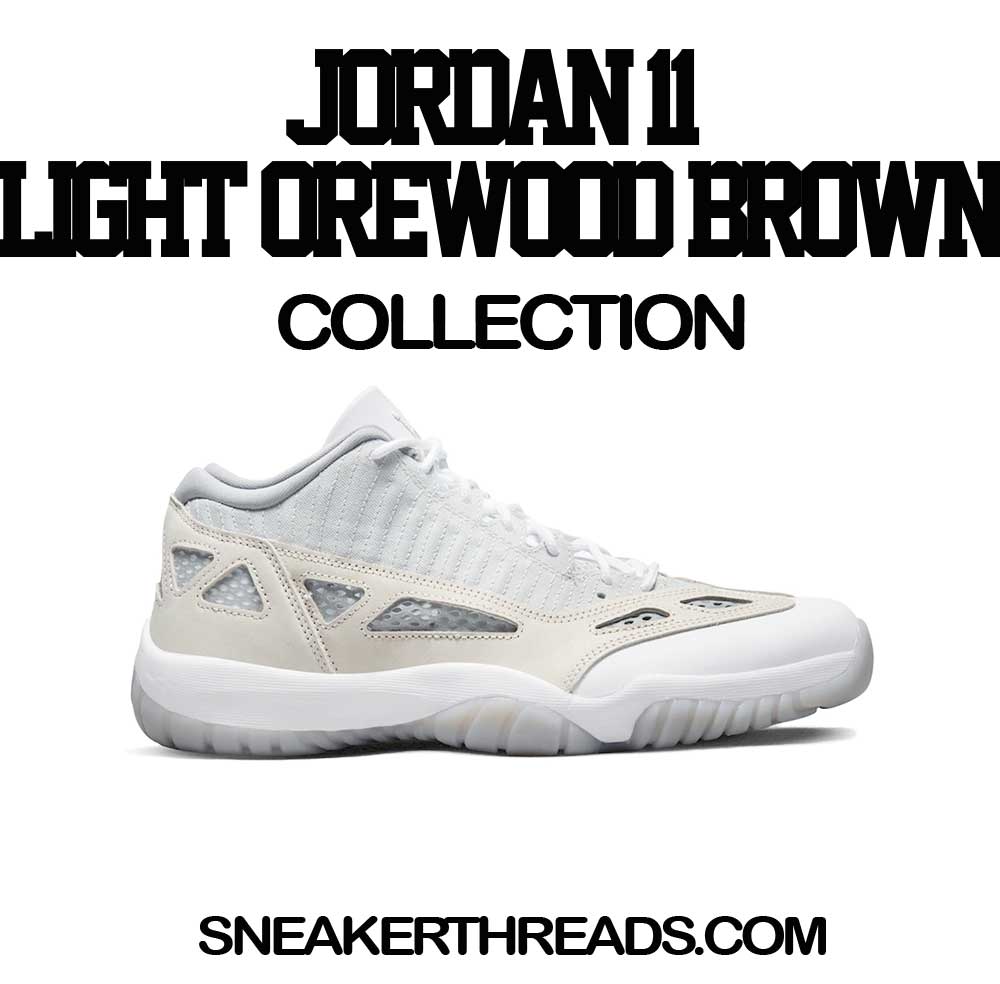 Jordan 11 Light Orewood Brown Sneaker Tees & Outifts