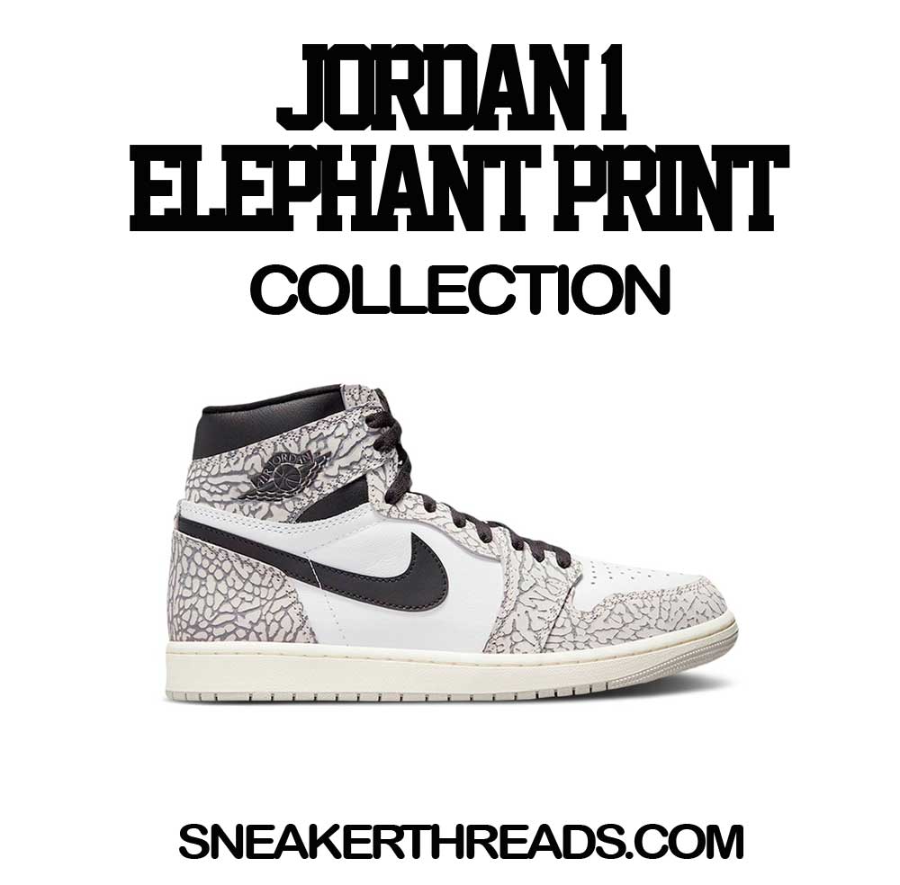 Jordan 1 Elephant Print Tees for sneakers & T-Shirts