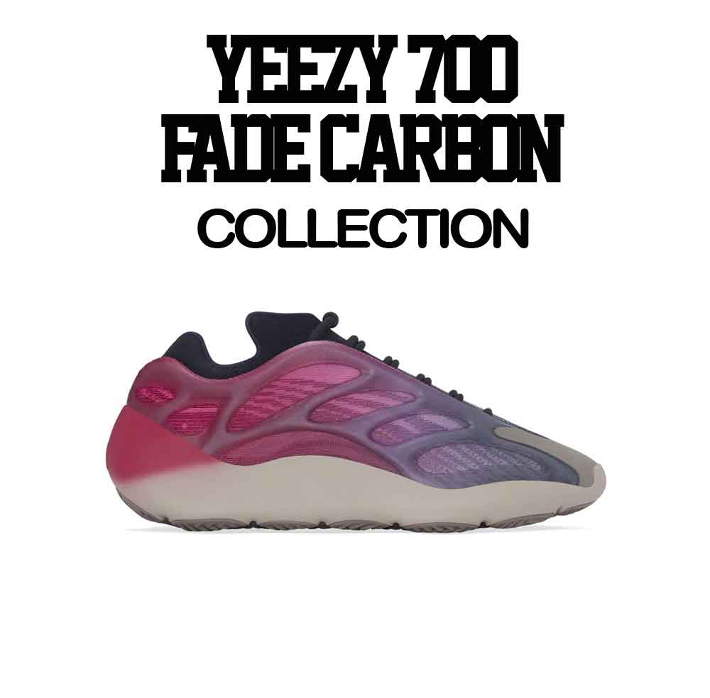 Yeezy 700 Fade Carbon Sneaker Tees And Matching T-shirts