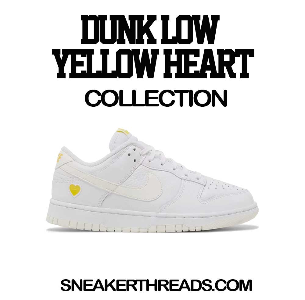 Dunk Low Yellow heart Sneaker Tees & Outfits