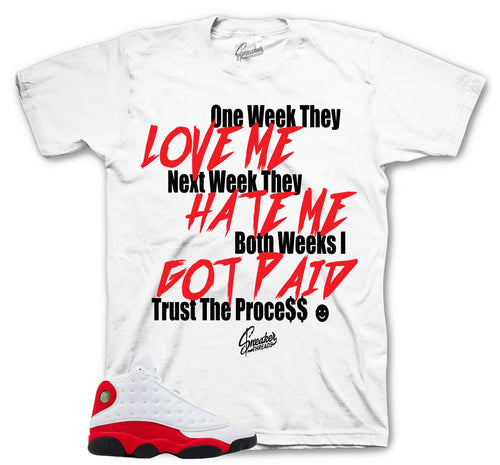 Retro 13 Chicago Trust The Process Shirt