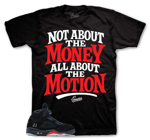 Money Motion Graphic T-Shirt | Jordan 5 Halloween