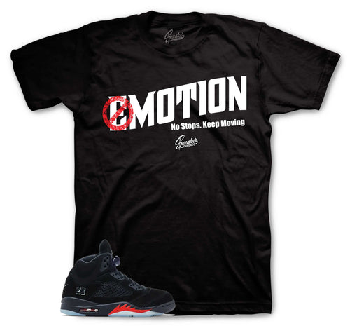 Motion Graphic T-Shirt | Jordan 5 Halloween