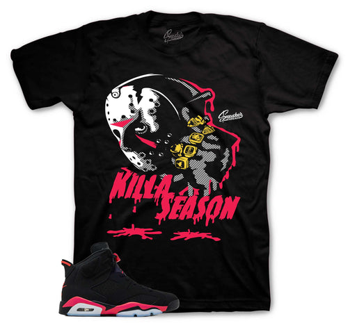 Retro 6 Infrared Killa Season Shirt