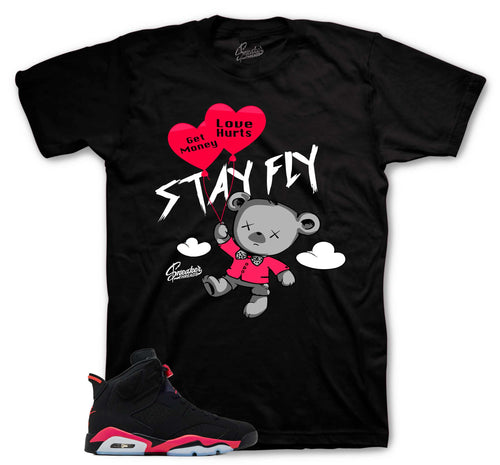 Retro 6 Infrared Money Over Love Shirt