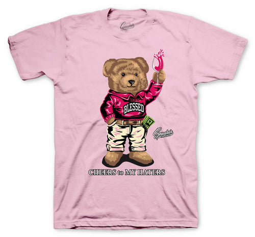 Retro 1 Travis Scott Shy Pink Cheers Bear Shirt