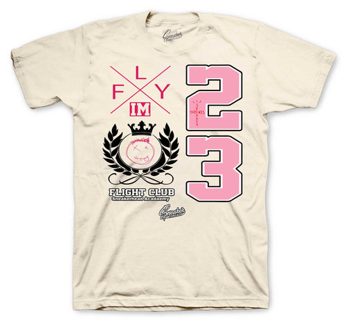 Retro 1 Travis Scott Shy Pink Flight Crest Shirt