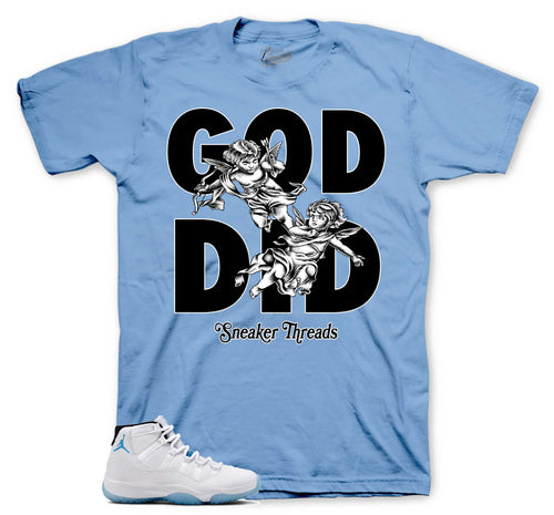 Retro 11 Legend Blue God Did Shirt