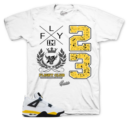 Retro 4 Tour Yellow Flight Crest Shirt