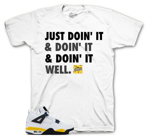 Retro 4 Tour Yellow Doin It Shirt