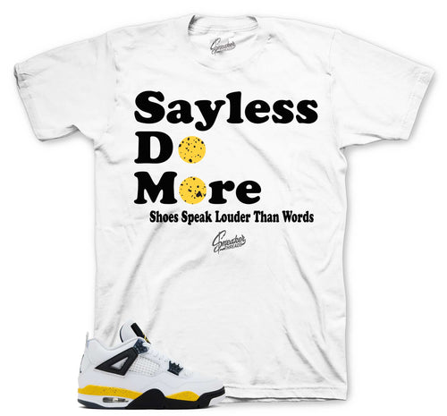 Retro 4 Tour Yellow Say Less Shirt