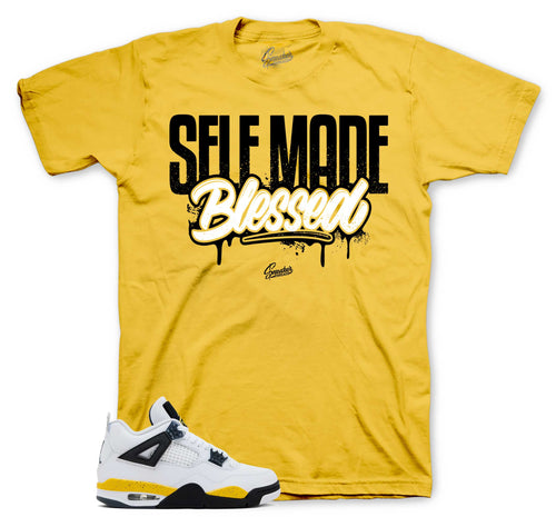 Retro 4 Tour Yellow Self Made Shirt