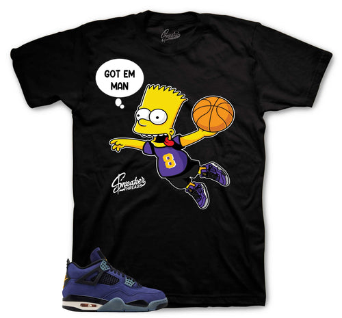 Retro 4 Imperial Purple Air Time Shirt