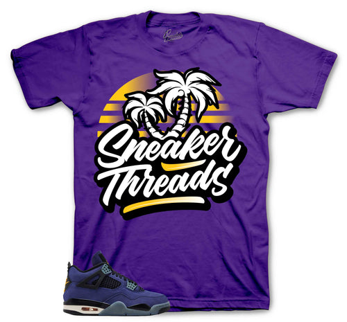 Retro 4 Imperial Purple ST Palms Shirt