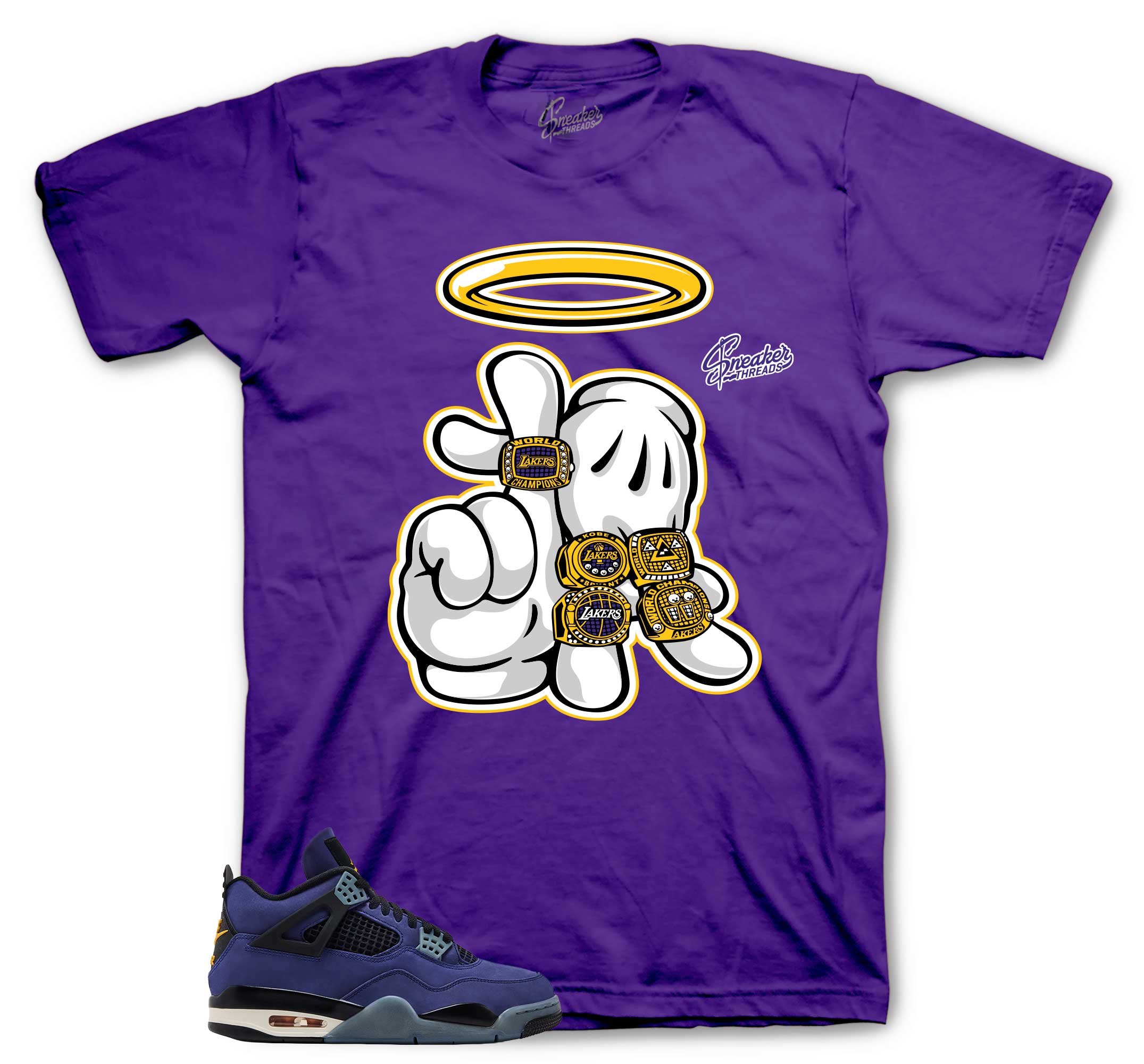 Shirts To Match Jordan 4 Imperial Purple AJ4 Shoes | Rings Sneaker