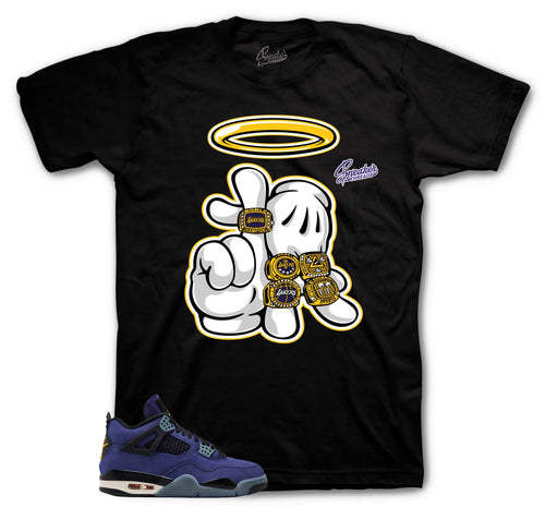 Retro 4 Imperial Purple Rings Shirt