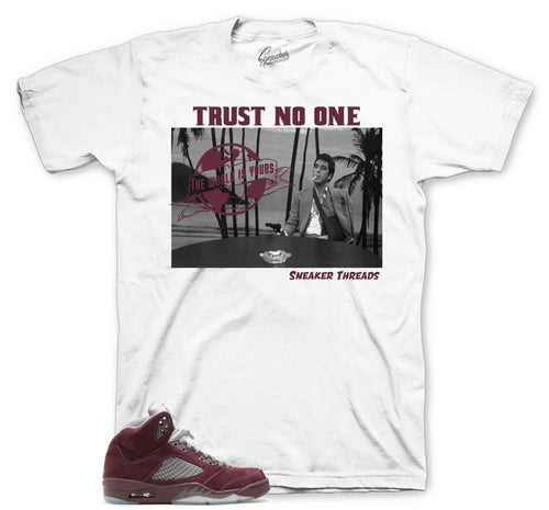Retro 5 Burgundy Tony Knows Shirt