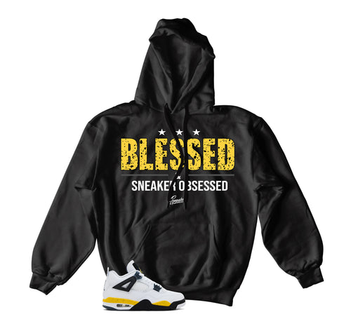 Retro 4 Tour Yellow Blessed Hoody