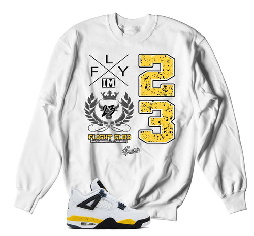 Retro 4 Tour Yellow Flight Crest Sweater