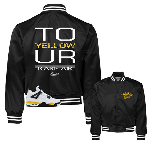 Retro 4 Tour Yellow Statement Satin Jacket