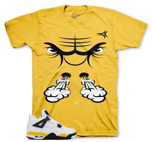 Retro 4 Tour Yellow Raging Face Shirt