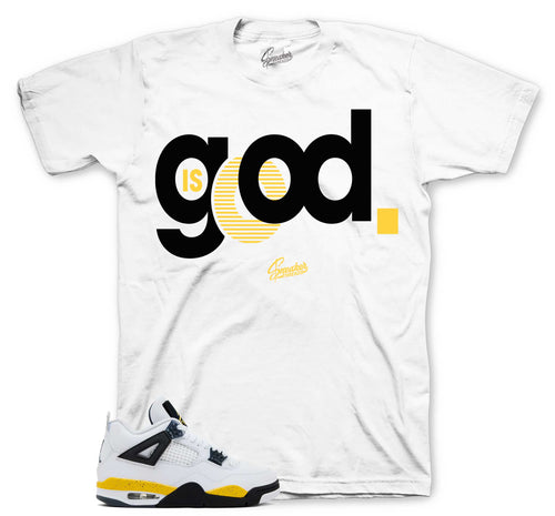 Retro 4 Tour Yellow God Is Good Shirt