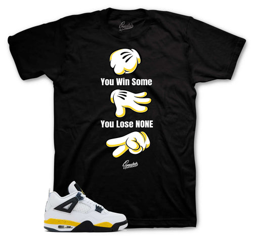 Retro 4 Tour Yellow Always Win Shirt